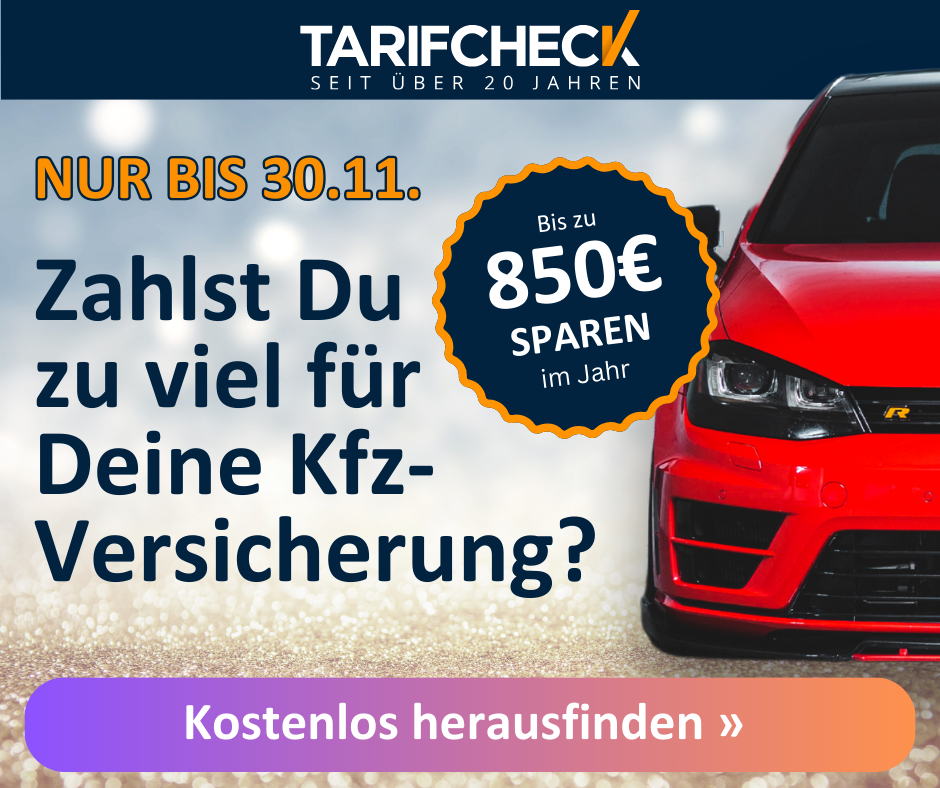 Wechsel der Autoversicherung - nur bis 30.11.